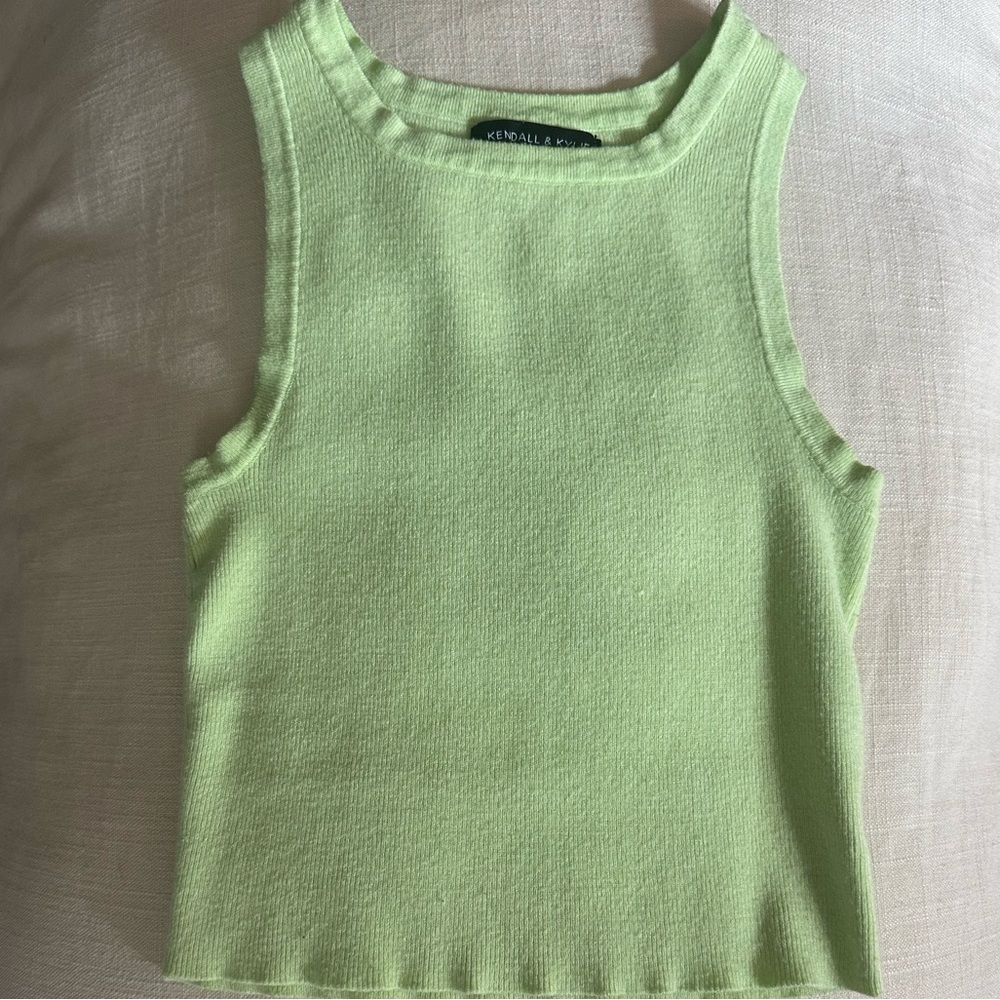Kendall & Kylie Neon Sweater Tank- XS